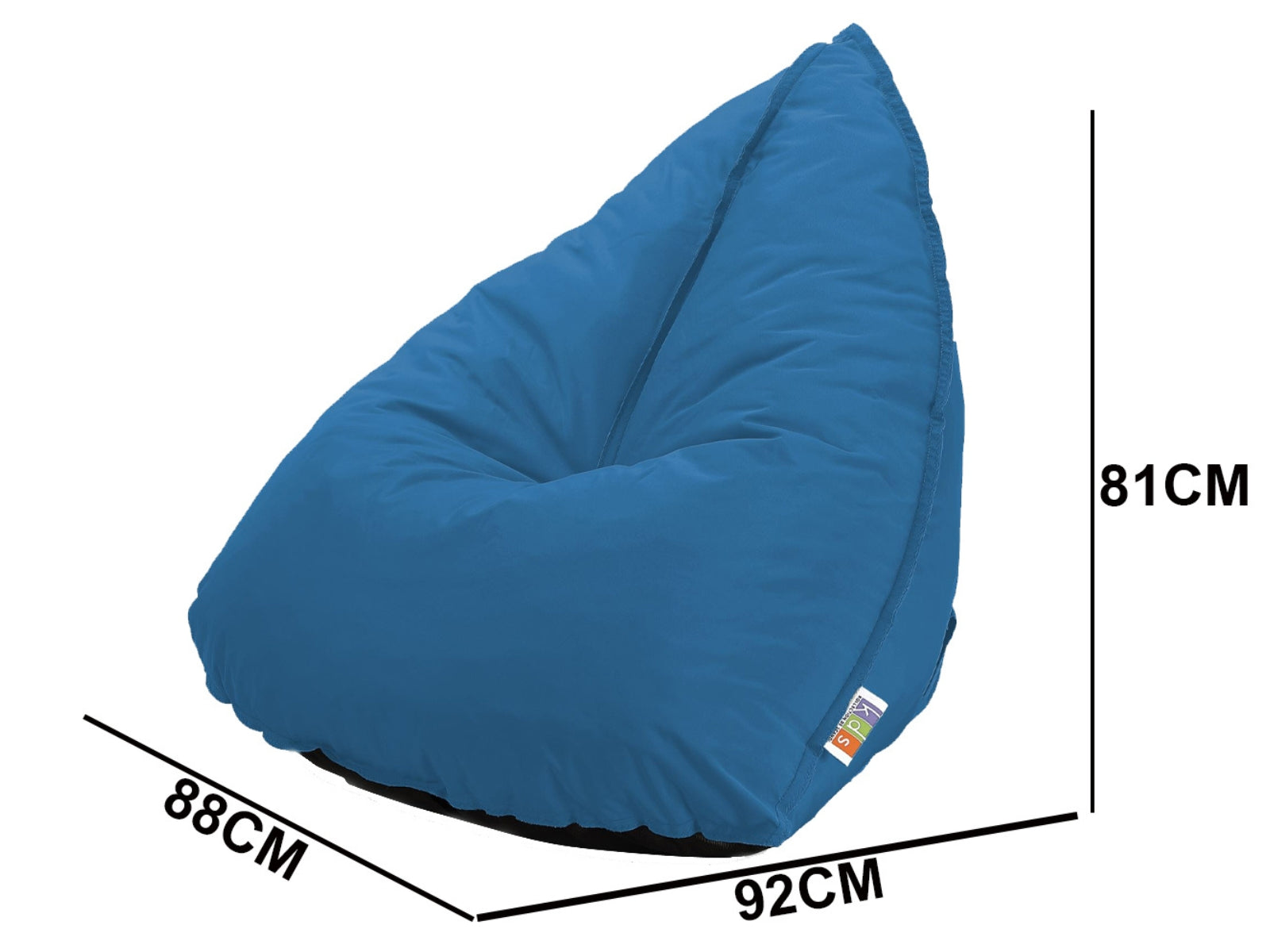 Outdoor Foam Bag Tri Shape Blue