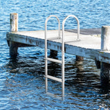DS BD 3-Step Boat Dock Pool Ladder Removable Aluminium Steps 227kg Load Inground