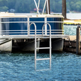 DS BD 3-Step Boat Dock Pool Ladder Removable Aluminium Steps 227kg Load Inground