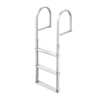 DS BD 3-Step Boat Dock Pool Ladder Removable Aluminium Steps 227kg Load Inground