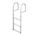 DS BD 3-Step Boat Dock Pool Ladder Removable Aluminium Steps 227kg Load Inground