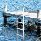 DS BD 4-Step Boat Dock Pool Ladder Removable Aluminium Steps 227kg Load Inground