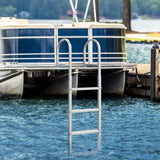 DS BD 4-Step Boat Dock Pool Ladder Removable Aluminium Steps 227kg Load Inground