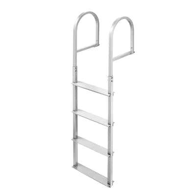 DS BD 4-Step Boat Dock Pool Ladder Removable Aluminium Steps 227kg Load Inground