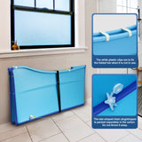 DS BD Large Foldable Bath Tub Soaking Freestanding Plastic Shower Adult Blue
