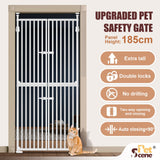 DS BD Retractable Safety Gate Pet Dog Cat Extra Tall Fence Stairs 190 to 250cm
