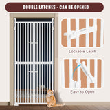 DS BD Retractable Safety Gate Pet Dog Cat Extra Tall Fence Stairs 190 to 250cm