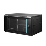 DS BD 6U Network Server Cabinet Wall Mount Data 19 Inch Deep Glass Door
