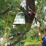 DS BD Manual Pole Saw Tree Pruner Extendable Branch Pruning 8 Fibreglass Rods