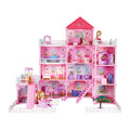 DS BD Girls Doll House Dream Land Cottage DIY Play Princess Pet Dolls Toys Set