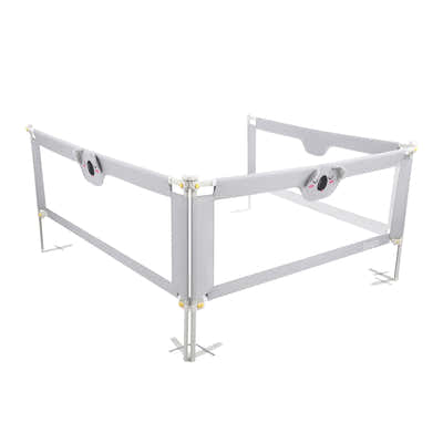DS BD Toddler Bed Rail King Side Bedrail Folding Safety Protection 3Pcs 100cm