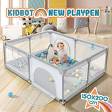 DS BD Baby Playpen Fence Activity Centre Playground Safety Gate Yard 150x200cm