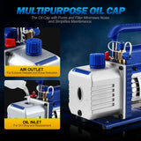 DS BD 3CFM Vacuum Pump 1 Stage 220V Refrigerant Air Conditioning AC Conditioner