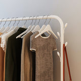DS BS Metal 7 Hook Garment Rack Clothes Coat Stand 150cm-White