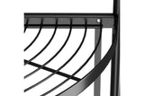 DS BS Foldable 4 Tier Steel Triangular Corner Shelving Unit