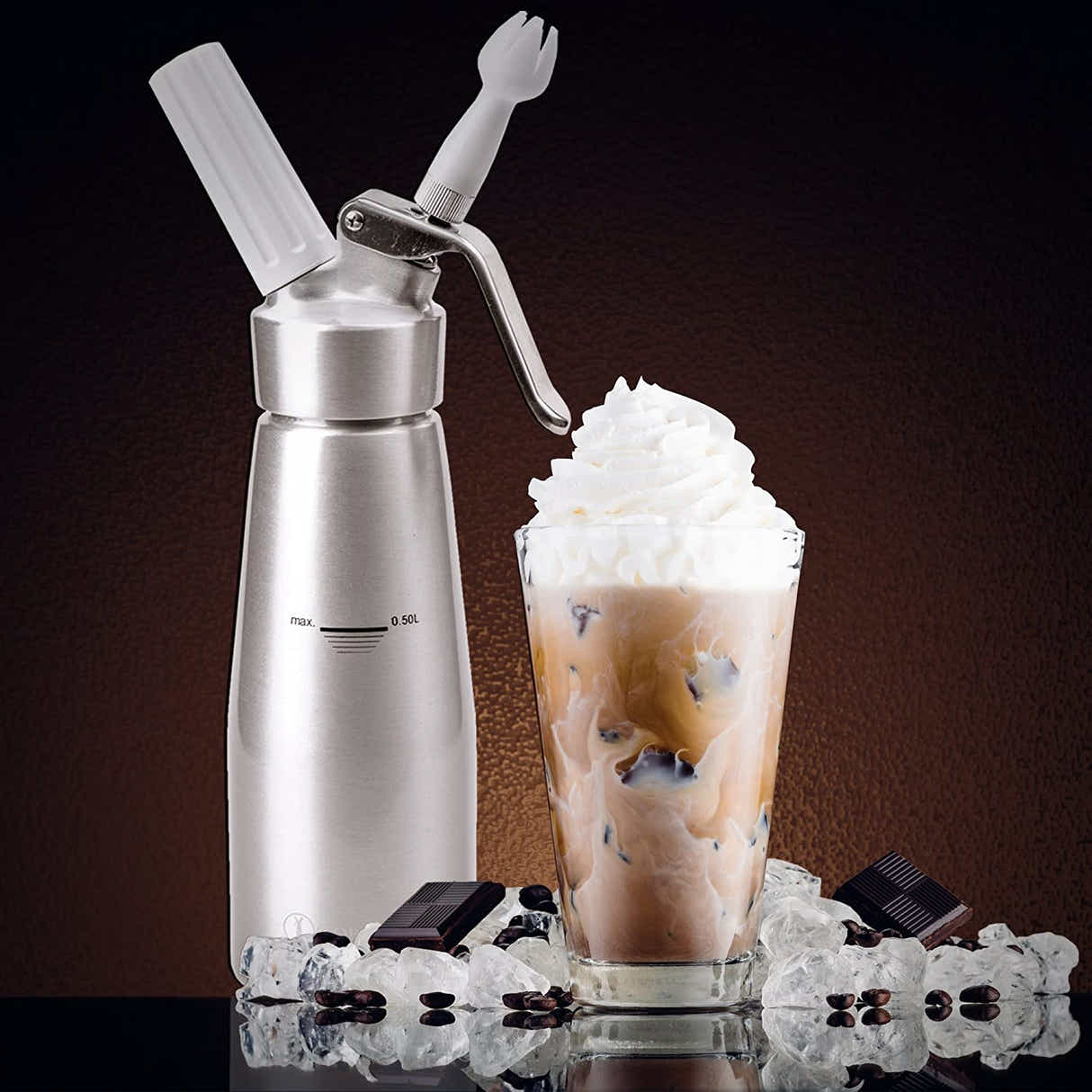 DS BS Professional Aluminum Homemade Whipped Cream Dispenser