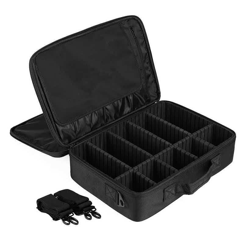 DS BS Portable Adjustable Travel Makeup Organizer Case-L