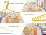 DS BS  10 Pack Heavy Duty Aluminum Alloy Coat Hangers-Gold
