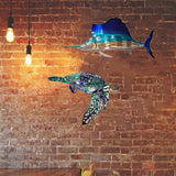 DS BS Marine Life Metal Wall Art Décor-Sea Turtle