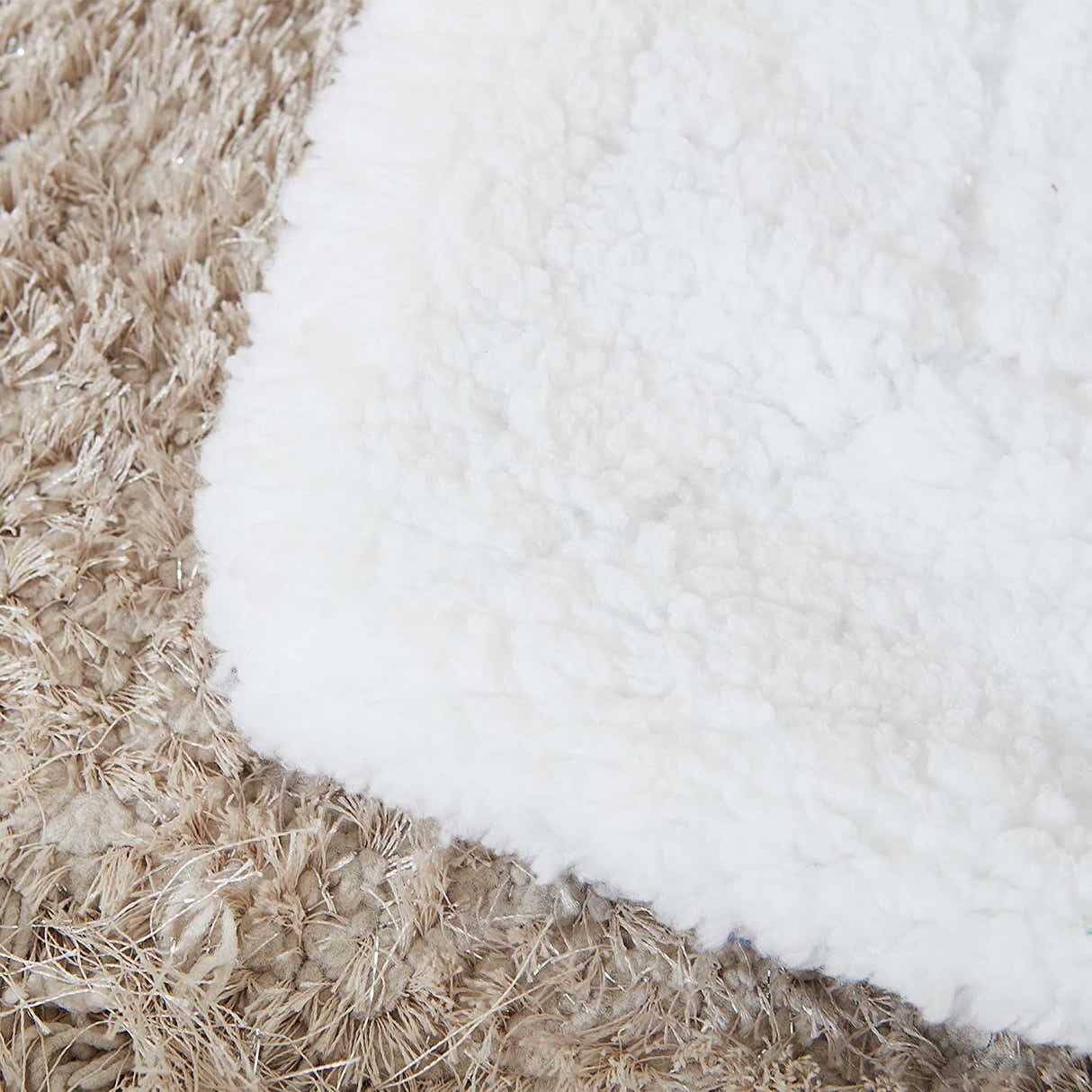 DS BS Thick Fuzzy Soft Sherpa Fleece Bed Sofa Blankets-Camel