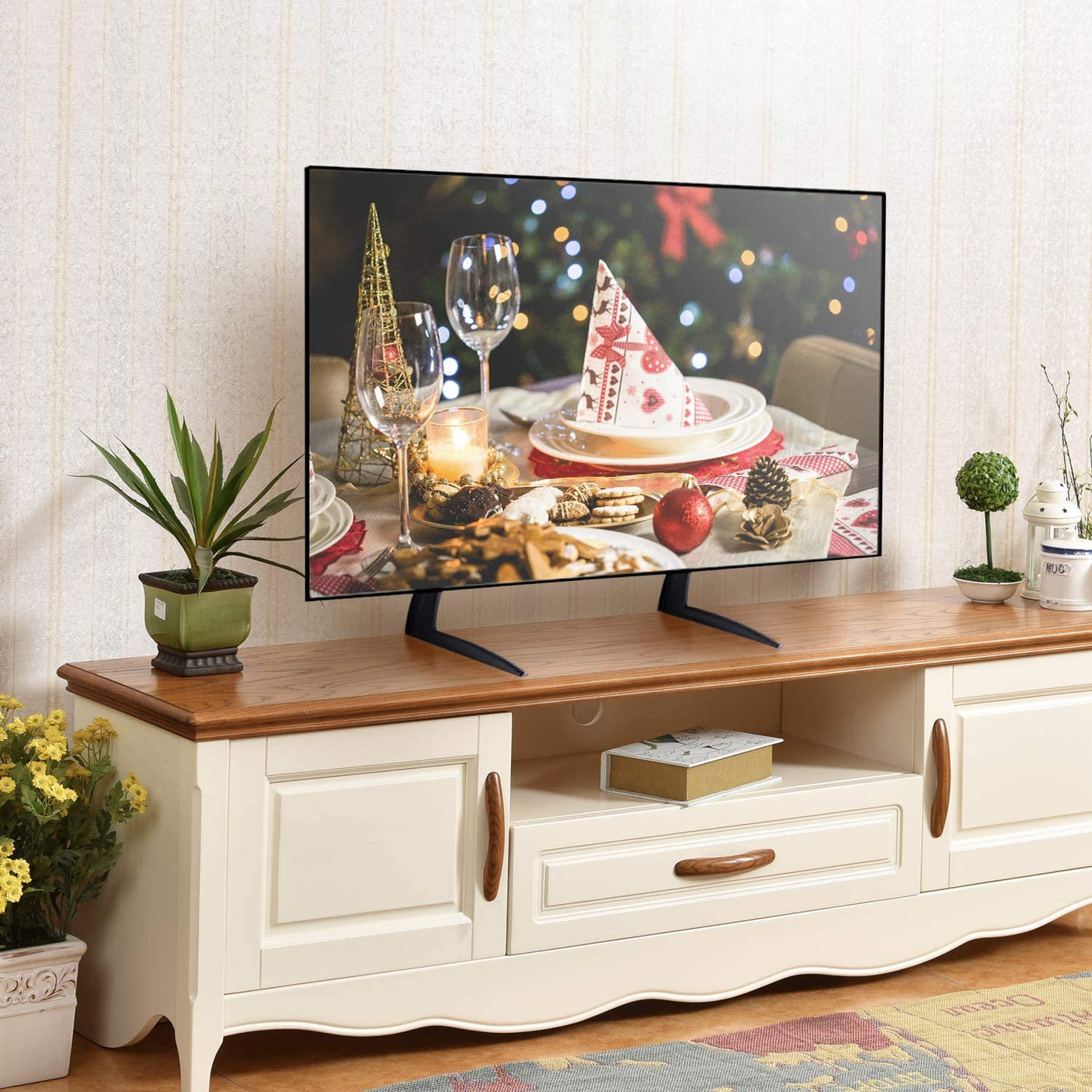 DS BS Universal Table Top TV Stand for Most 27 - 55 inch