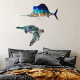 DS BS Marine Life Metal Wall Art Décor-Sea Turtle
