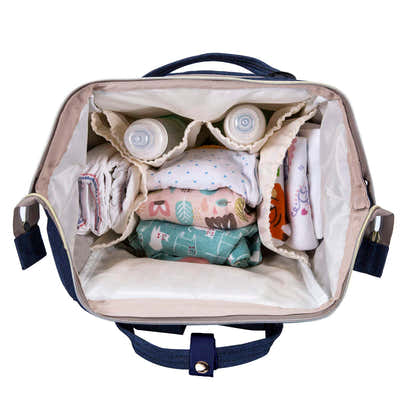 DS BS Multi-Function Ultra-Light Nappy Bags Backpack-Blue