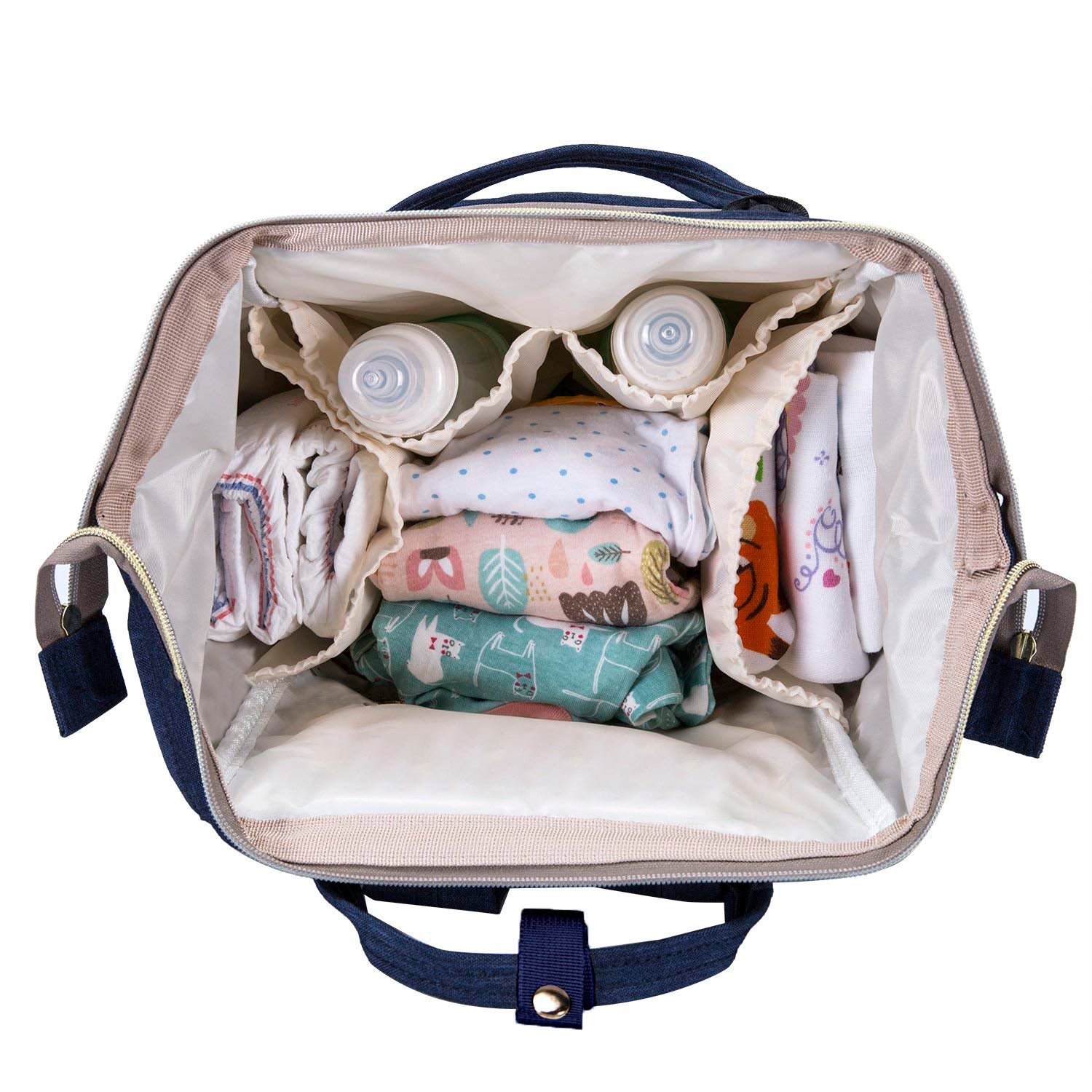 DS BS Multi-Function Ultra-Light Nappy Bags Backpack-Blue