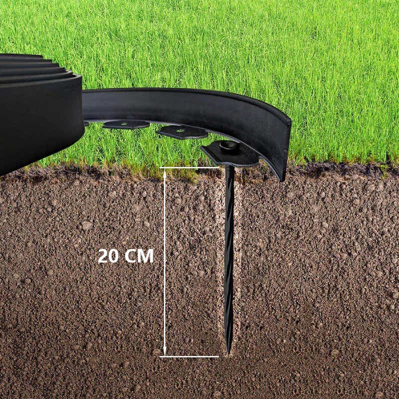 DS BS Garden Yard Lawn Landscape Edging Fence 5M