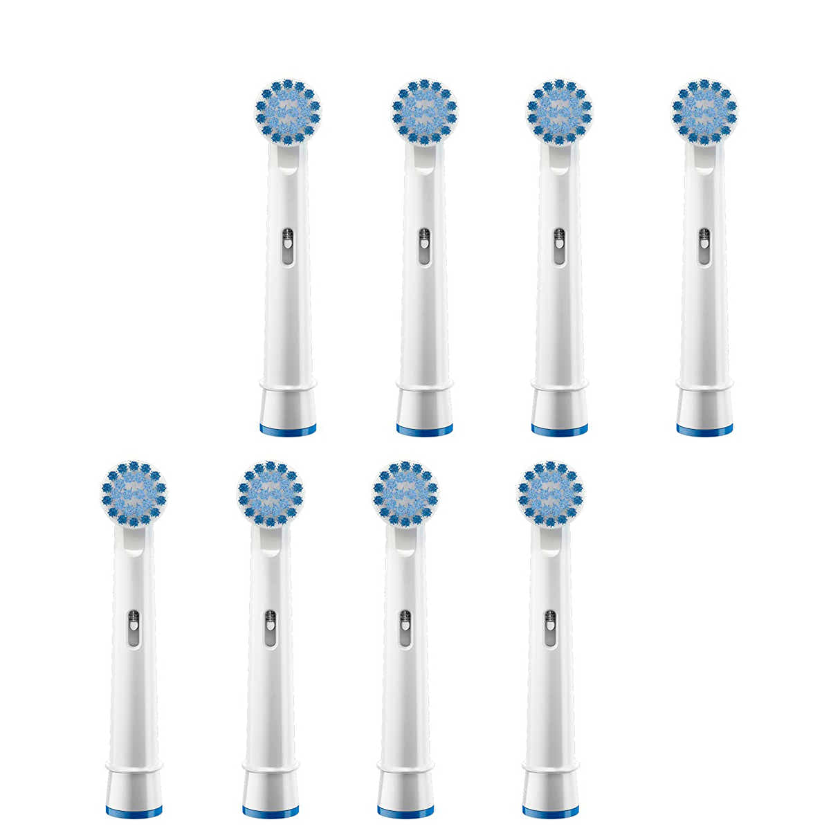 DS BS 8pcs Sensitive Clean Brush Heads for Oral B