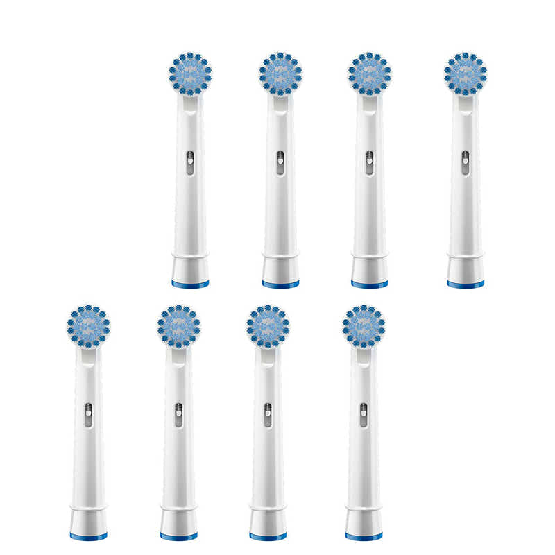 DS BS 8pcs Sensitive Clean Brush Heads for Oral B