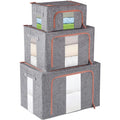 DS BS Foldable Steel Frame Clear Window Storage Bins Box-100L