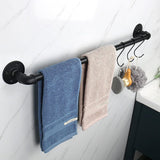 DS BS Industrial Pipe Towel Rack Towel Bar-80CM