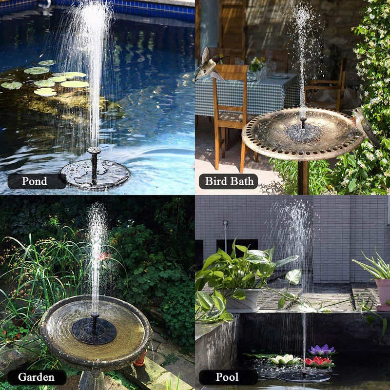 DS BS Floating Solar Powered Fountain Pump