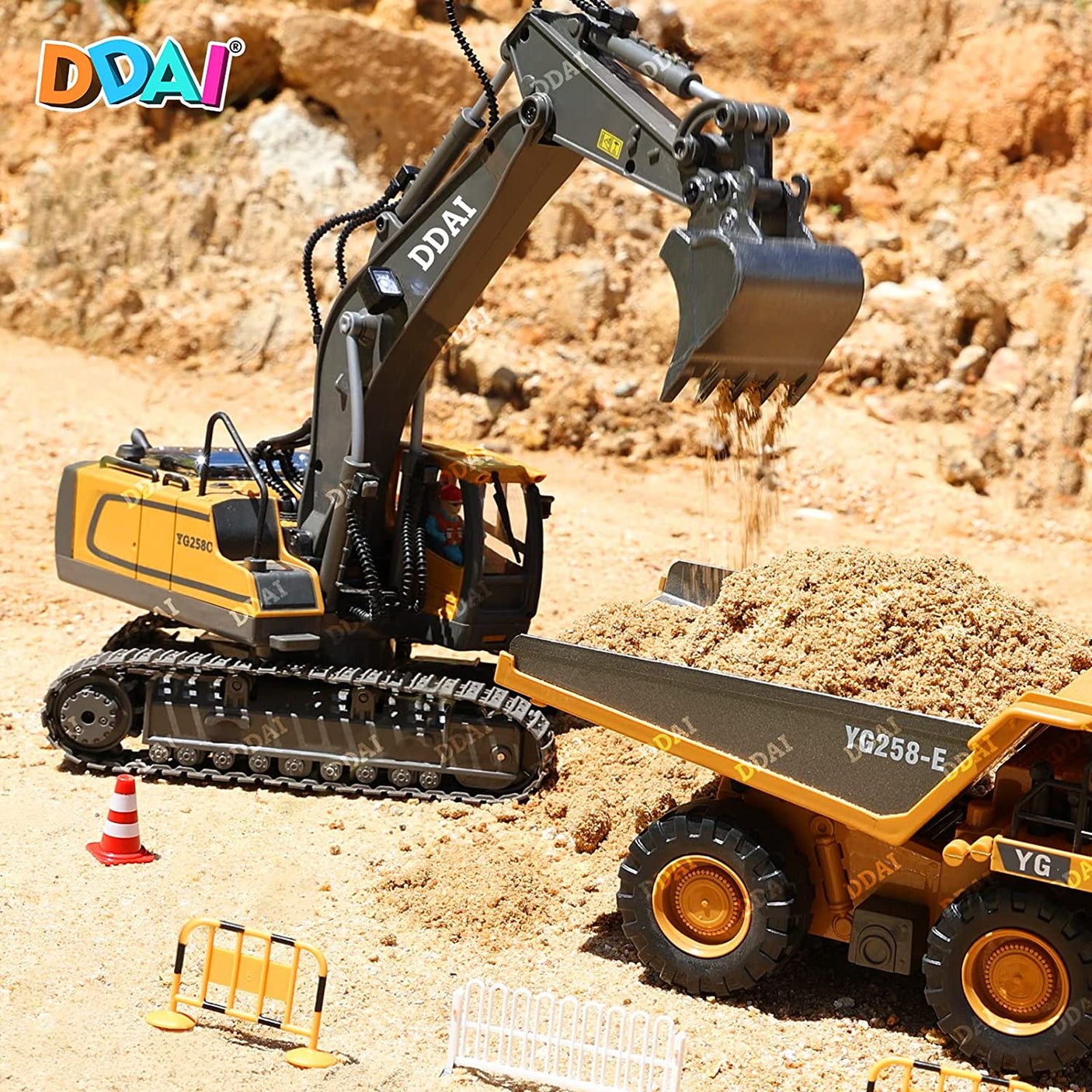 DS BS  11 Channel Remote Control Excavator Toy