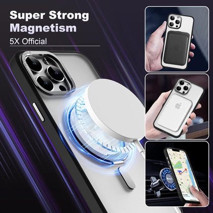 DS BS iPhone 15 Case with 360°Rotatable Magnetic Ring Stand