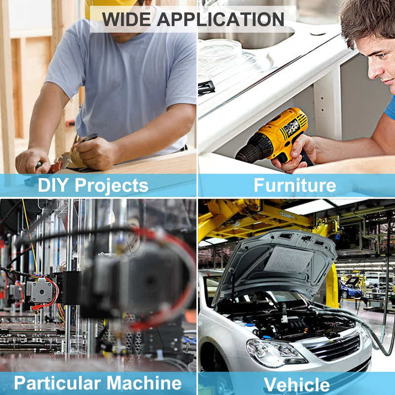 DS BS 500pcs Carbon Steel Socket Cap Screws Hex Head Bolt Nuts