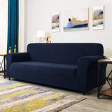 DS BS Sofa Cover High Stretch Sofa Cover Three Seat-Blue