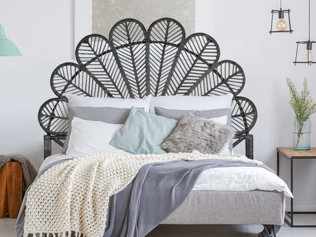Rattan Bedhead Peacock - Double