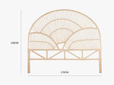 Rattan Bedhead Cloud - King Natural