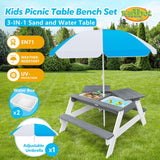 DS BD Kids Sand Water Table Chairs Set 3in1 Childs Activity Wooden Sensory