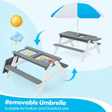 DS BD Kids Sand Water Table Chairs Set 3in1 Childs Activity Wooden Sensory