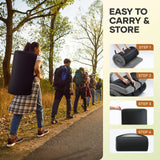 DS BD Single Foam Mattress Floor Roll Up Cushion Sleeping Travel Mat Bag Grey