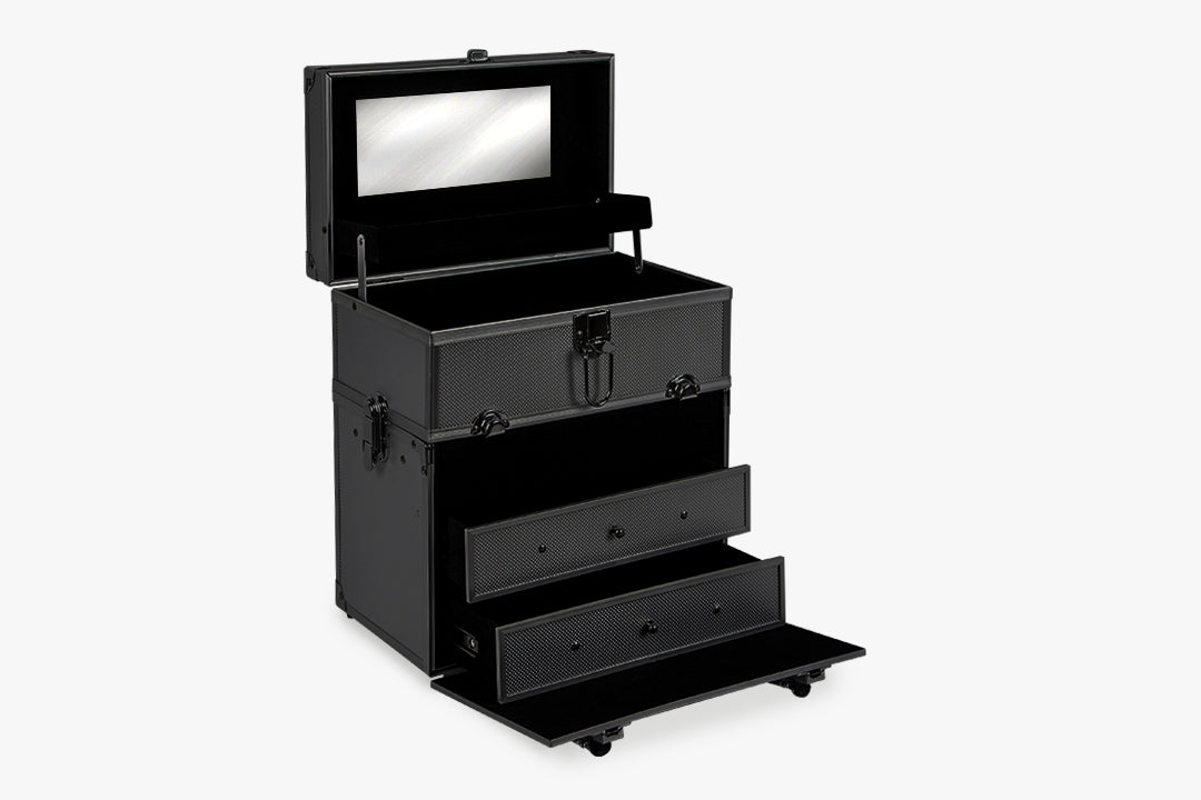Makeup Case With Drawer black