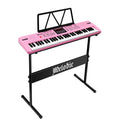 DS BD 61 Key Electronic Pink Standard Portable Piano Music Adjustable Stand