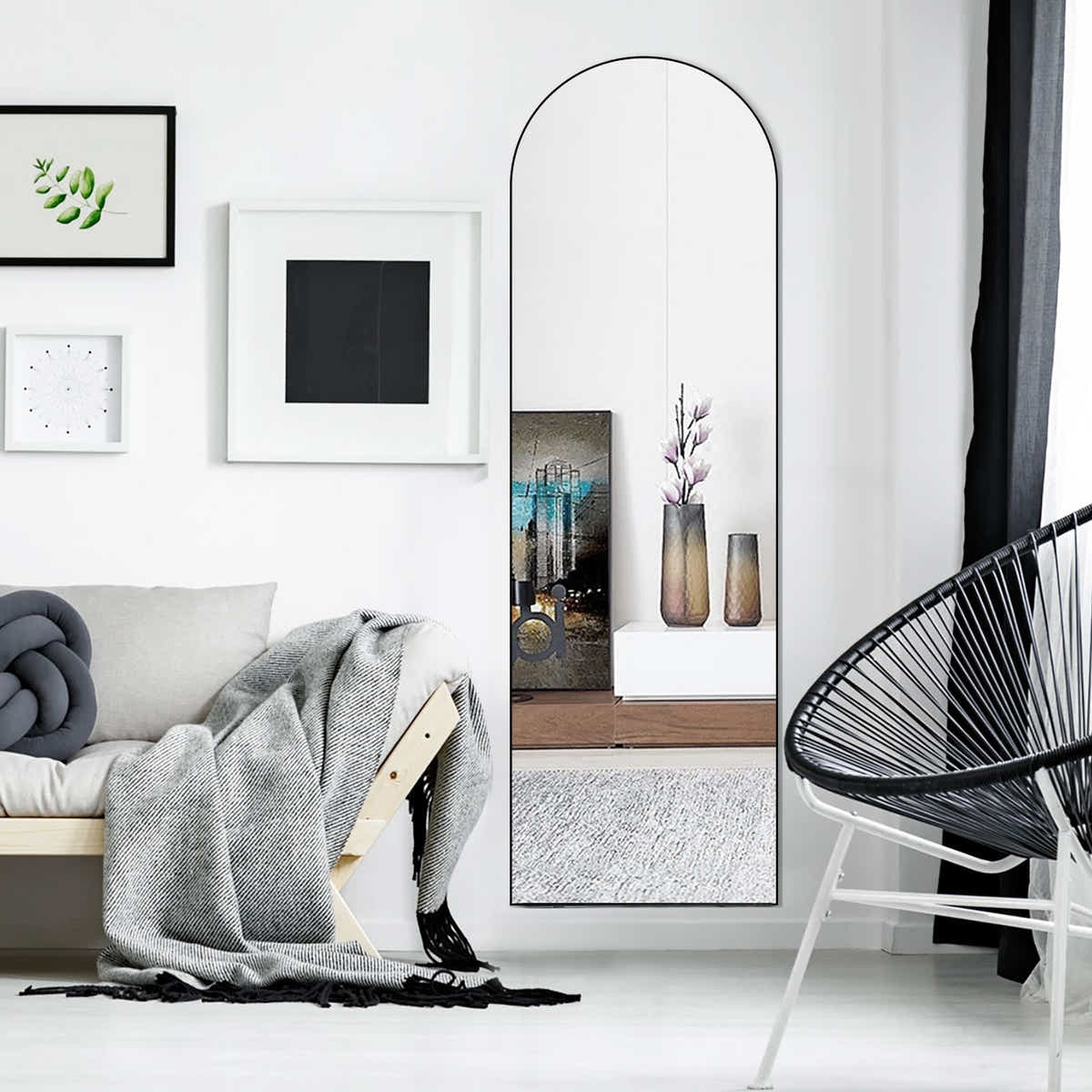 DS BD Arch Full Length Mirror Body Free Standing Hanging Floor Leaning Hallway