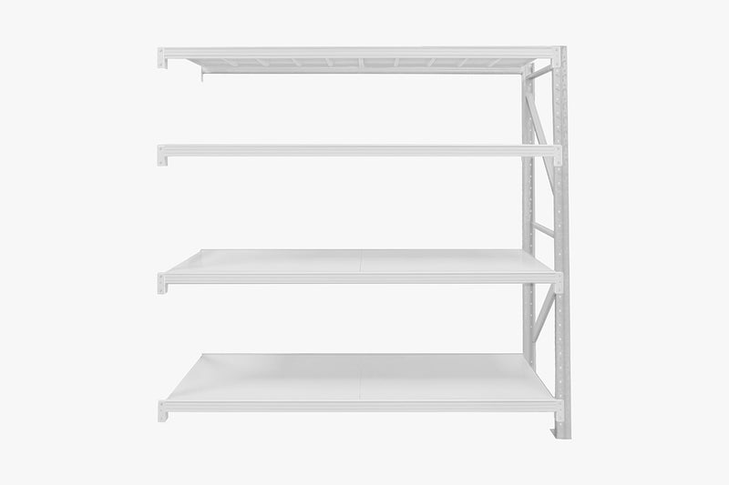 4-Layer Longspan Shelving Add-On Grey White – 1.5 M
