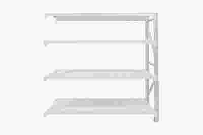 4-Layer Longspan Shelving Add-On Grey White – 2 M