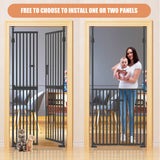DS BD Retractable Safety Gate Dog Cat Extra Tall Fence 190 to 250cm Black