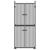 DS BD Retractable Safety Gate Dog Cat Extra Tall Fence 190 to 250cm Black